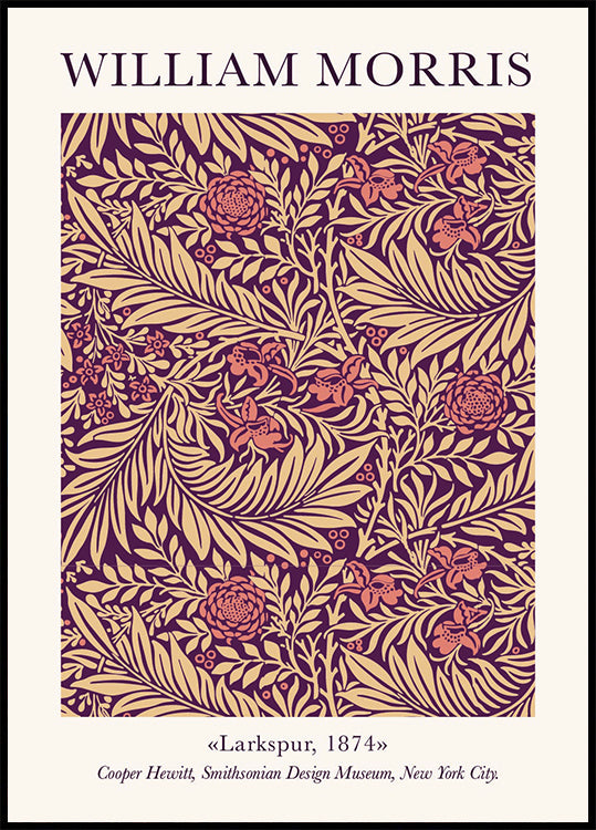 William Morris Larkspur Poster - Posterbox.dk