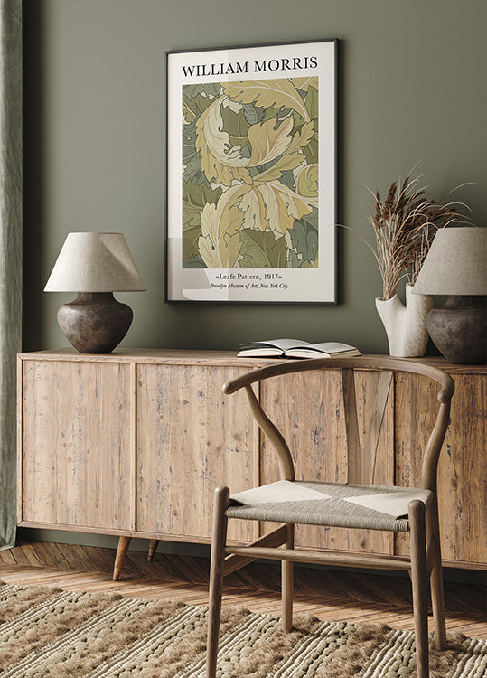 William Morris Leafe Pattern Poster - Posterbox.dk