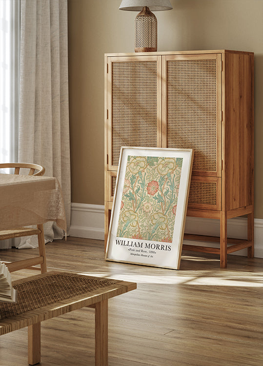 William Morris Pink and Rose Poster - Posterbox.dk