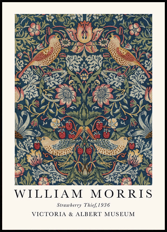 William Morris Strawberry Thief Poster - Posterbox.dk