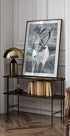 Winter Reindeer in Frosty Landscape Poster - Posterbox.dk