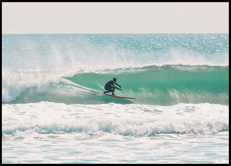 Winter Wave Ride, Surf Vibes Wall Art Poster - Posterbox.dk