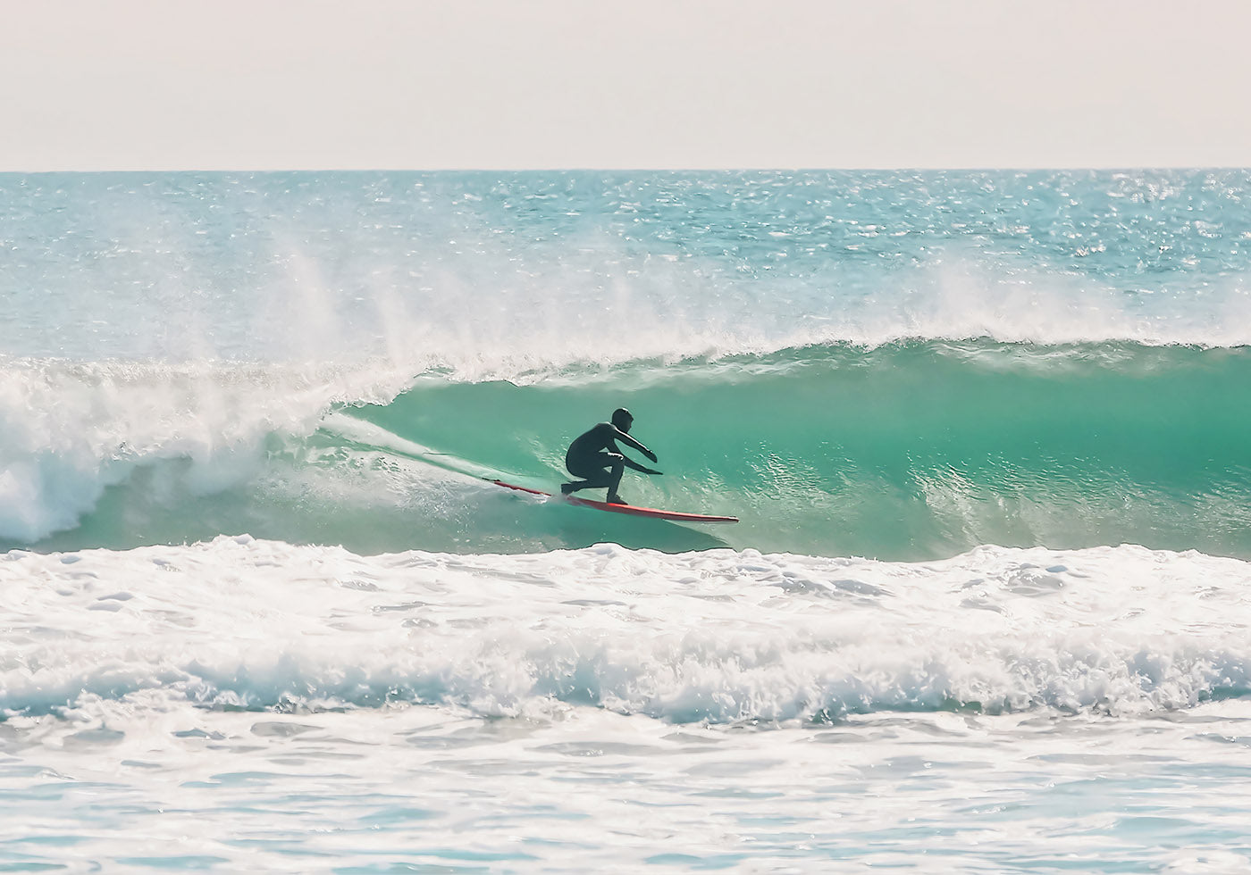 Winter Wave Ride, Surf Vibes Wall Art Poster - Posterbox.dk