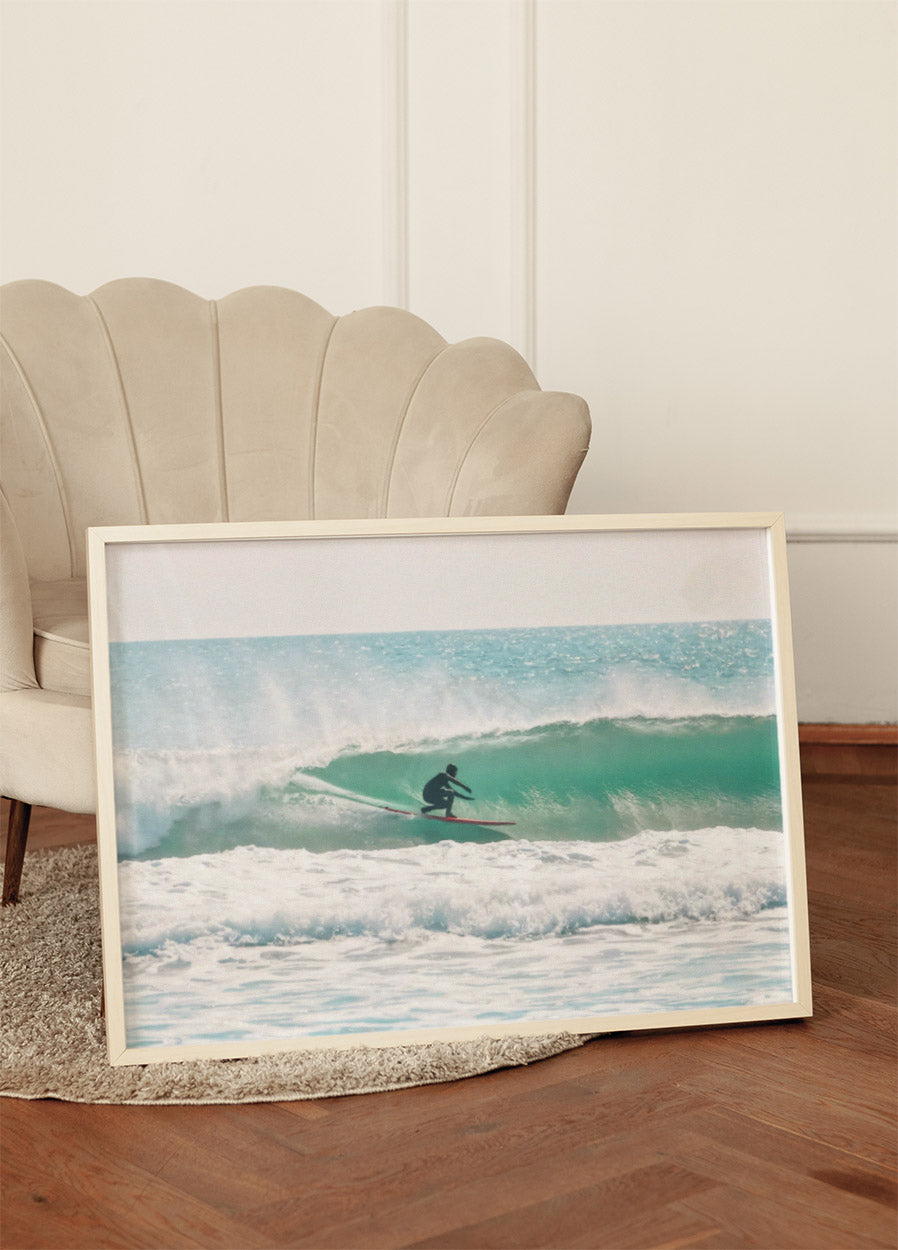 Winter Wave Ride, Surf Vibes Wall Art Poster - Posterbox.dk