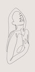 Woman in Line Art Poster - Posterbox.dk