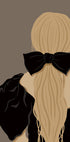 Woman with Black Bow Poster - Posterbox.dk