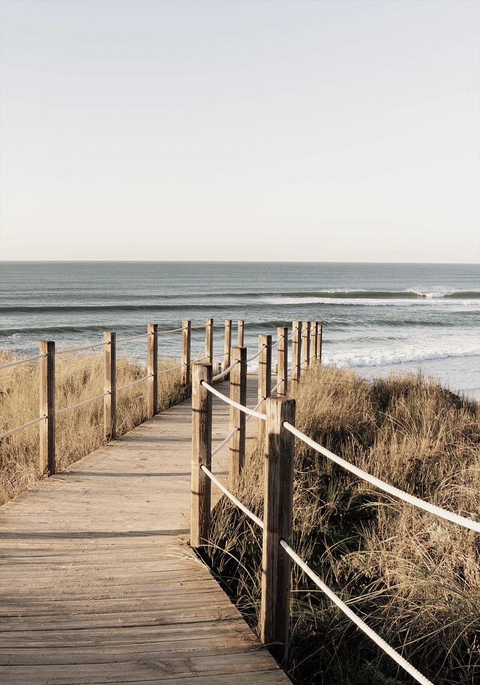 Wooden Path to the Beach, Coastal Boardwalk Poster - Posterbox.dk