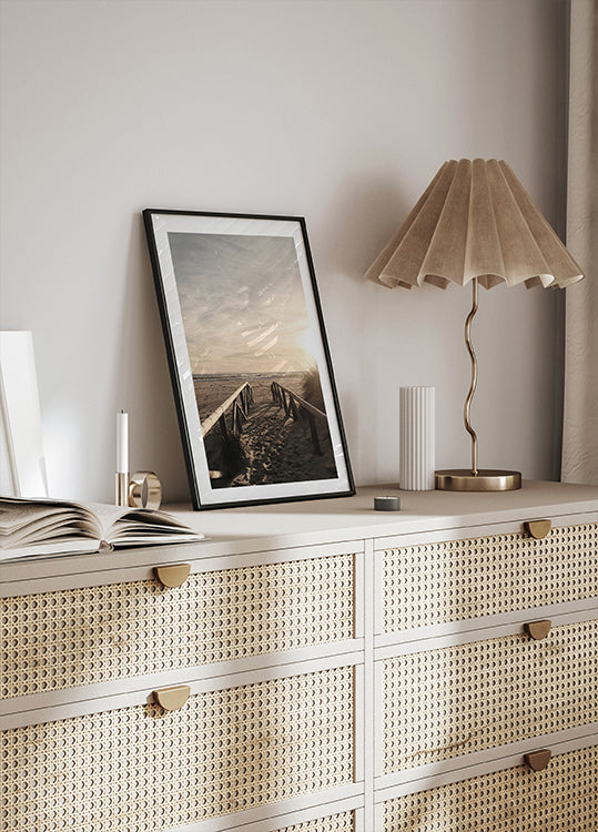 Wooden Pathway to the Ocean Poster - Posterbox.dk