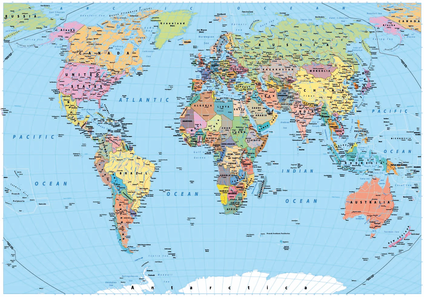 World Map Poster - Posterbox.dk