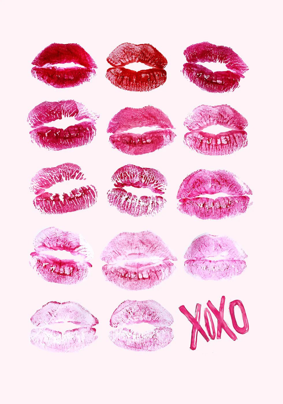 XOXO Lips Poster - Posterbox.dk