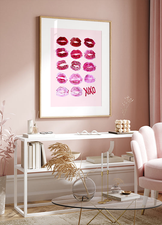 XOXO Lips Poster - Posterbox.dk