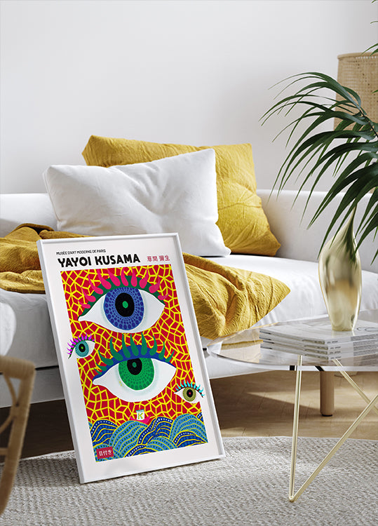 Yayoi Kusama Psychedelic Eye Poster - Posterbox.dk