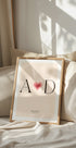 You & Me, Initials Love Poster - Posterbox.dk
