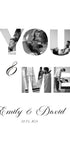 You & Me Personalized Couple Poster - Posterbox.dk
