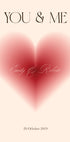 You & Me, Romantic Heart, Personalized Love print Poster - Posterbox.dk