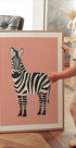 Zebra Illustration Poster - Posterbox.dk
