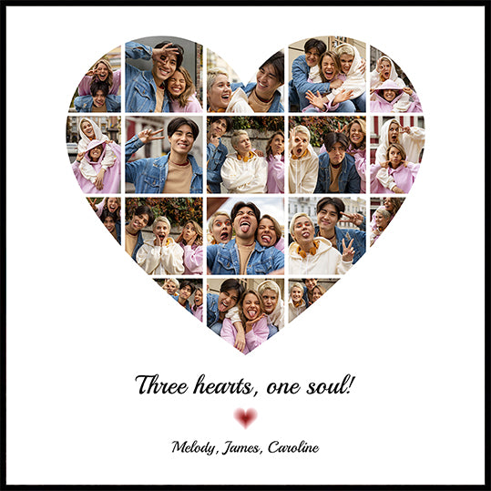 Heart Photo Collage Personal - Posterbox
