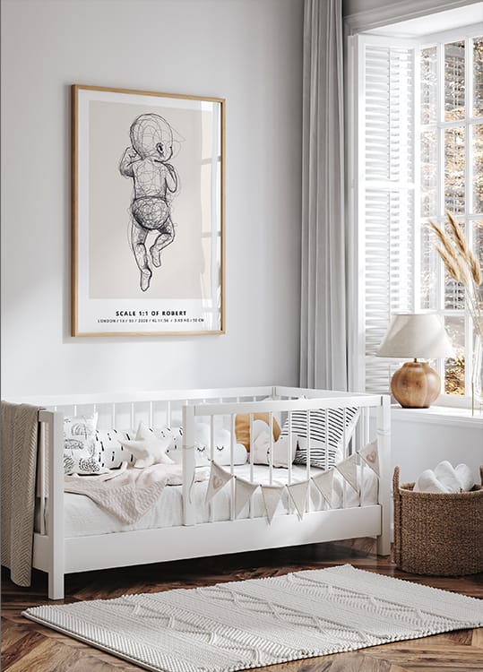 Personal Birth Poster - Posterbox.dk