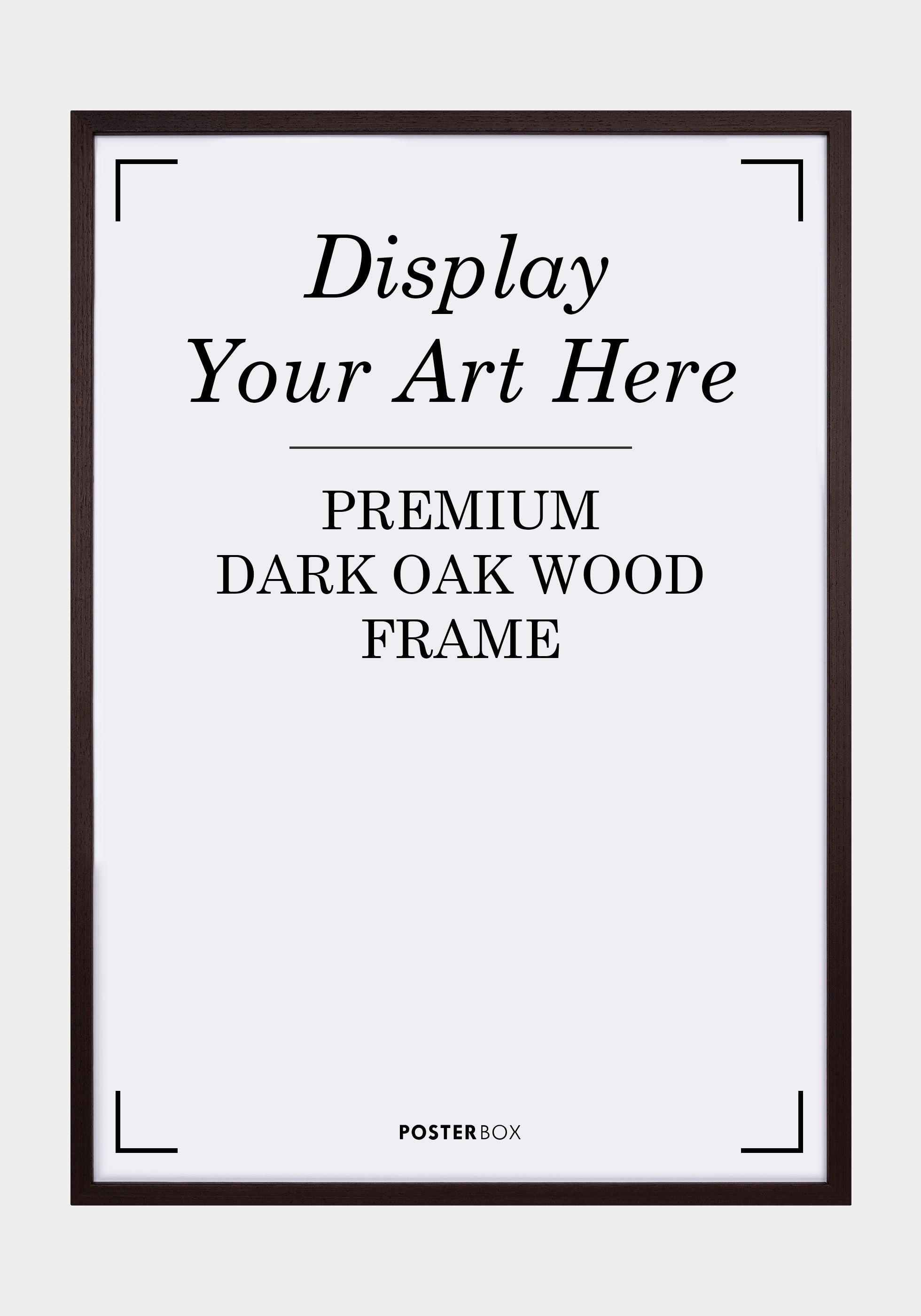 Premium Wood frame Nielsen Dark Oak Poster