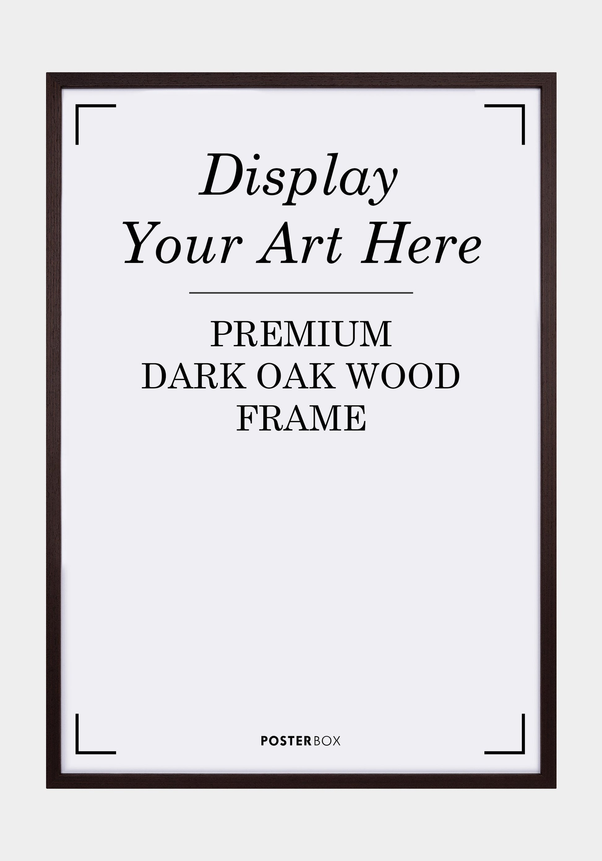 Premium Wood frame Nielsen Dark Oak Poster