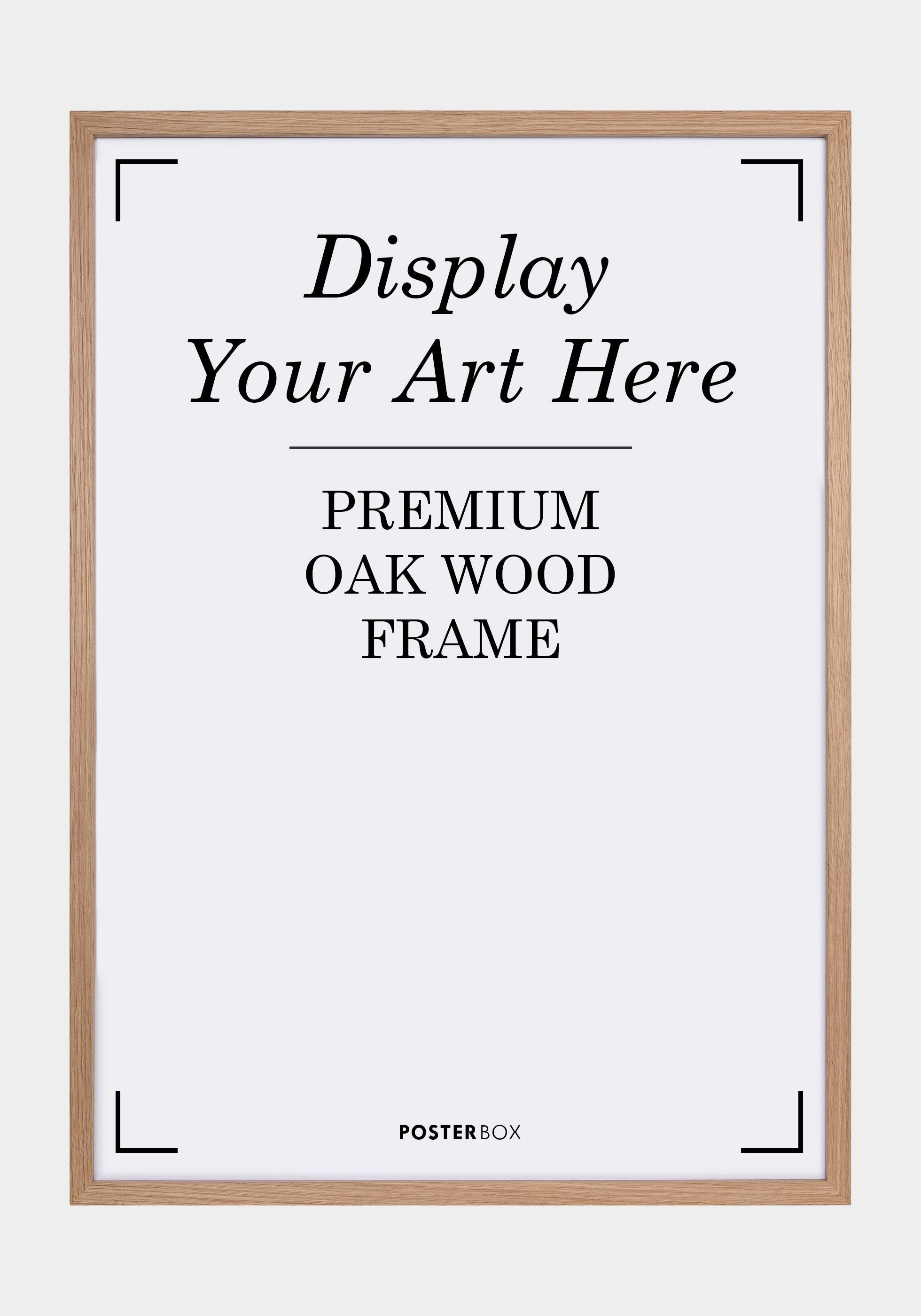 Premium Wood frame Nielsen Oak Poster