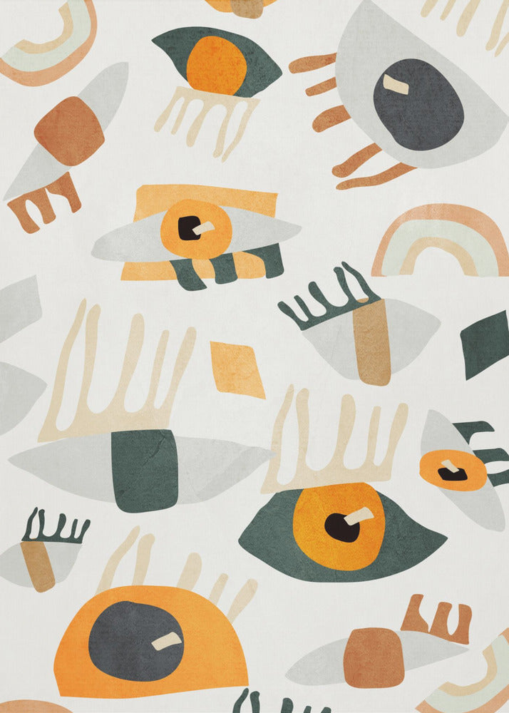 Abstract Art Eyes Poster