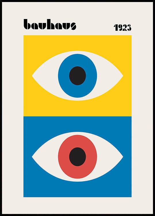Bauhaus Eyes Abstract Plakat - Posterbox