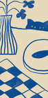 Blue Cat And Fish (NEW) - Posterbox
