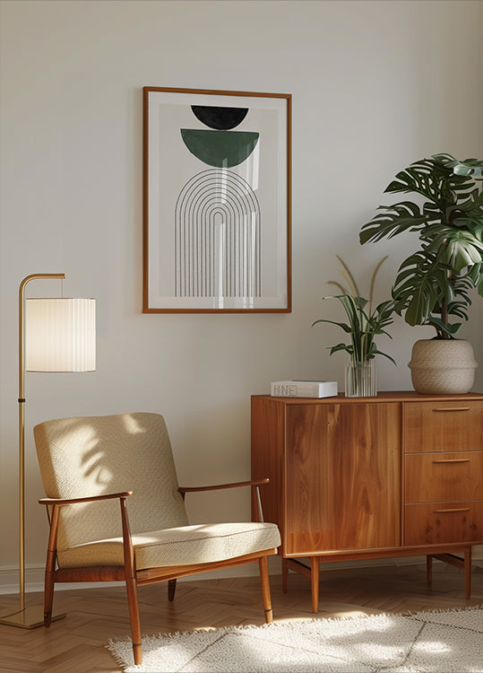 Arched Geometry Plakat - Posterbox