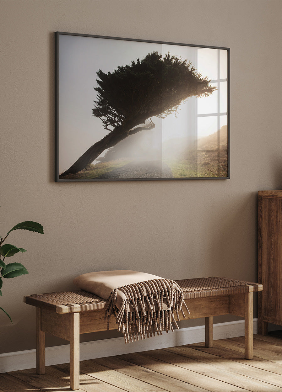 Tilted Tree Poster - Posterbox.dk