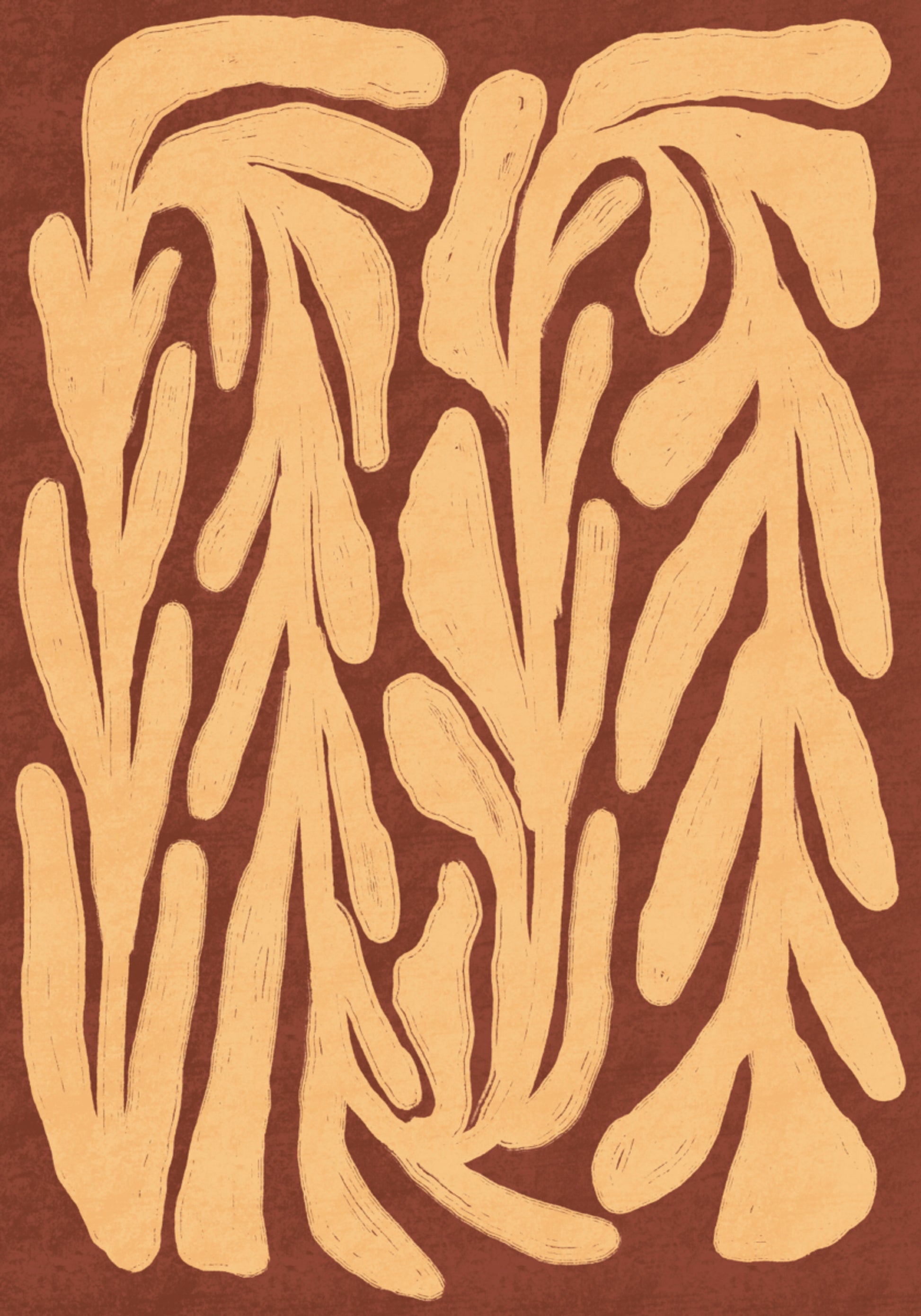 Terracotta Leaf Pattern