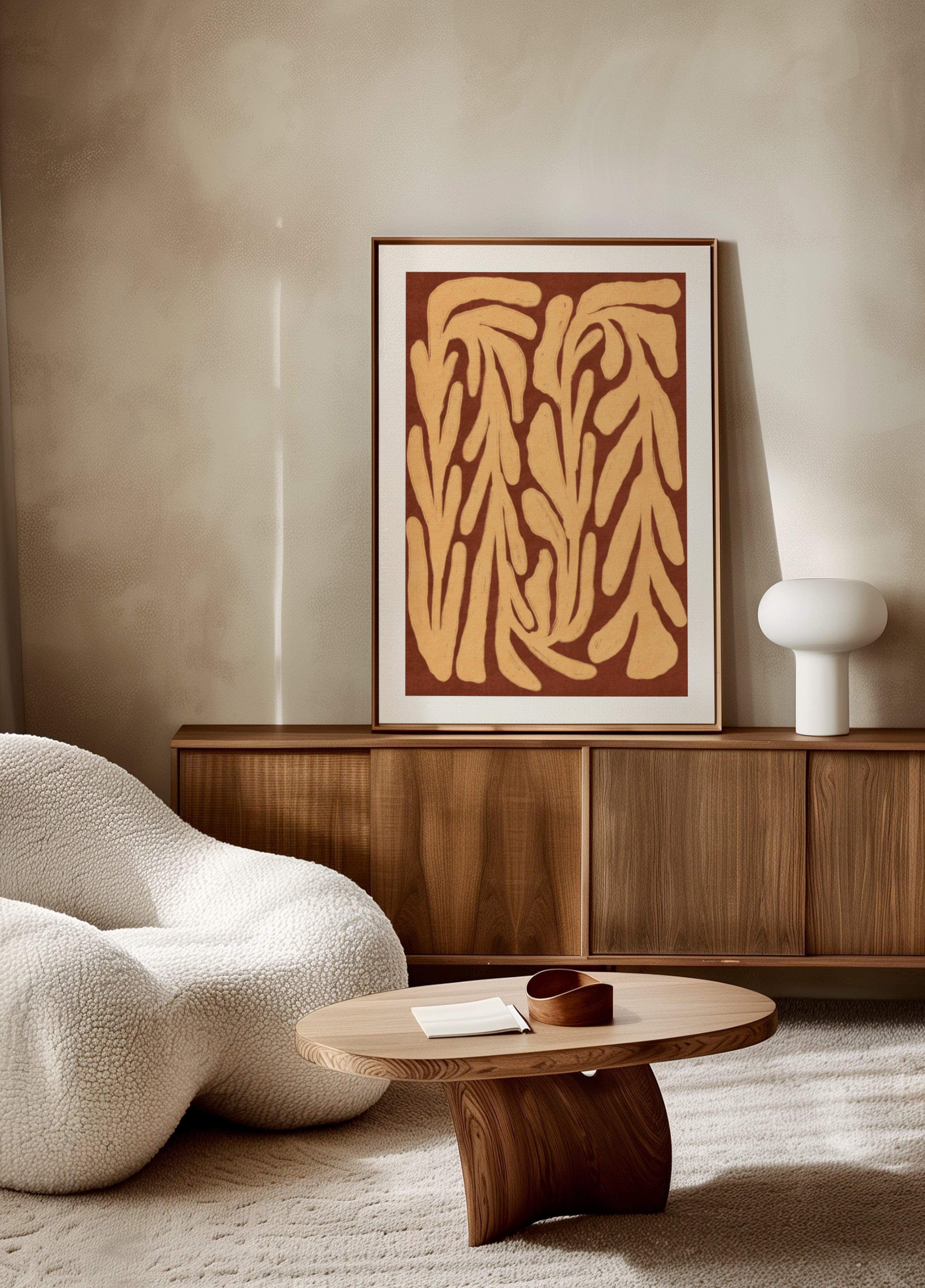 Terracotta Leaf Pattern