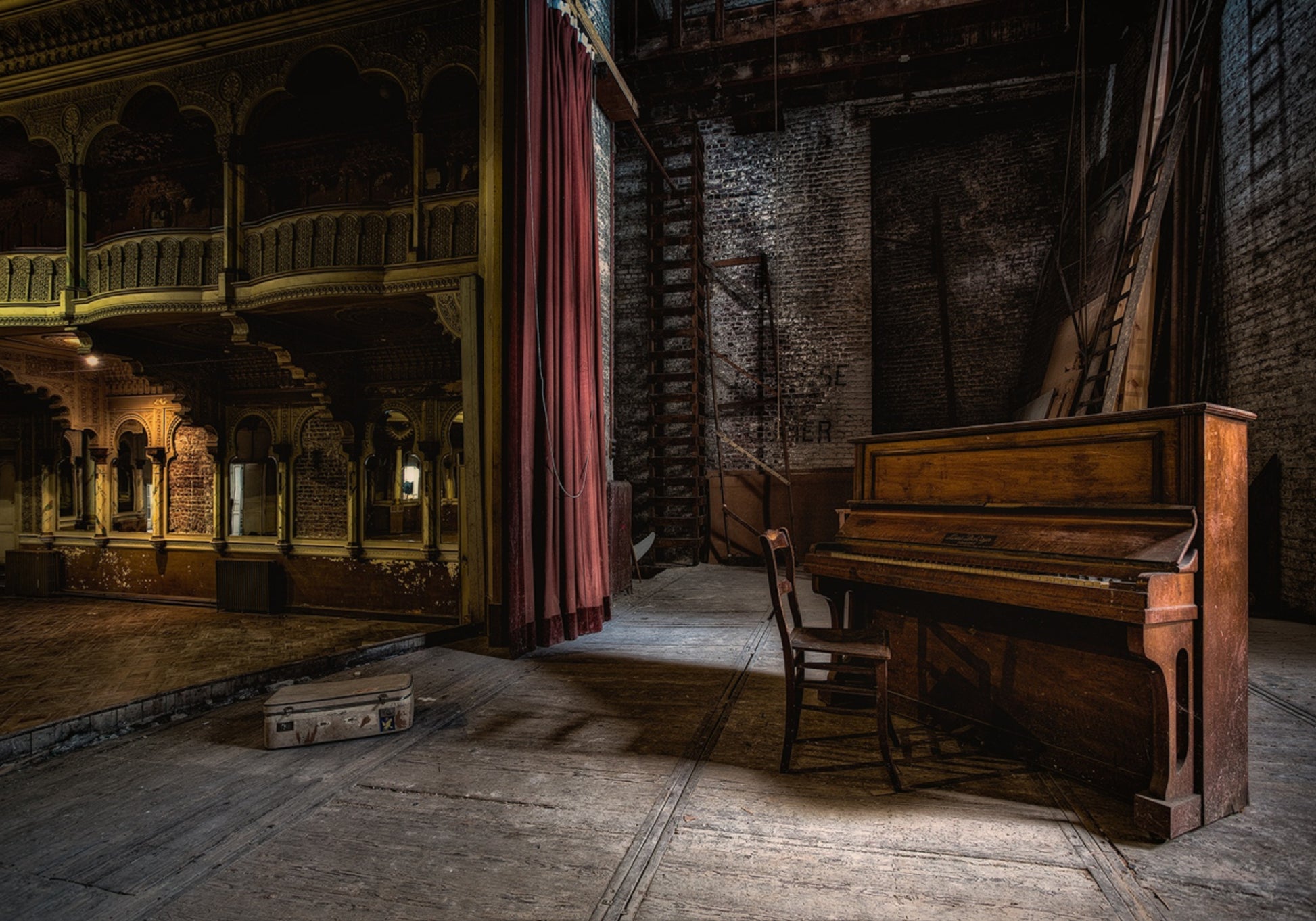Abandoned Theater Piano