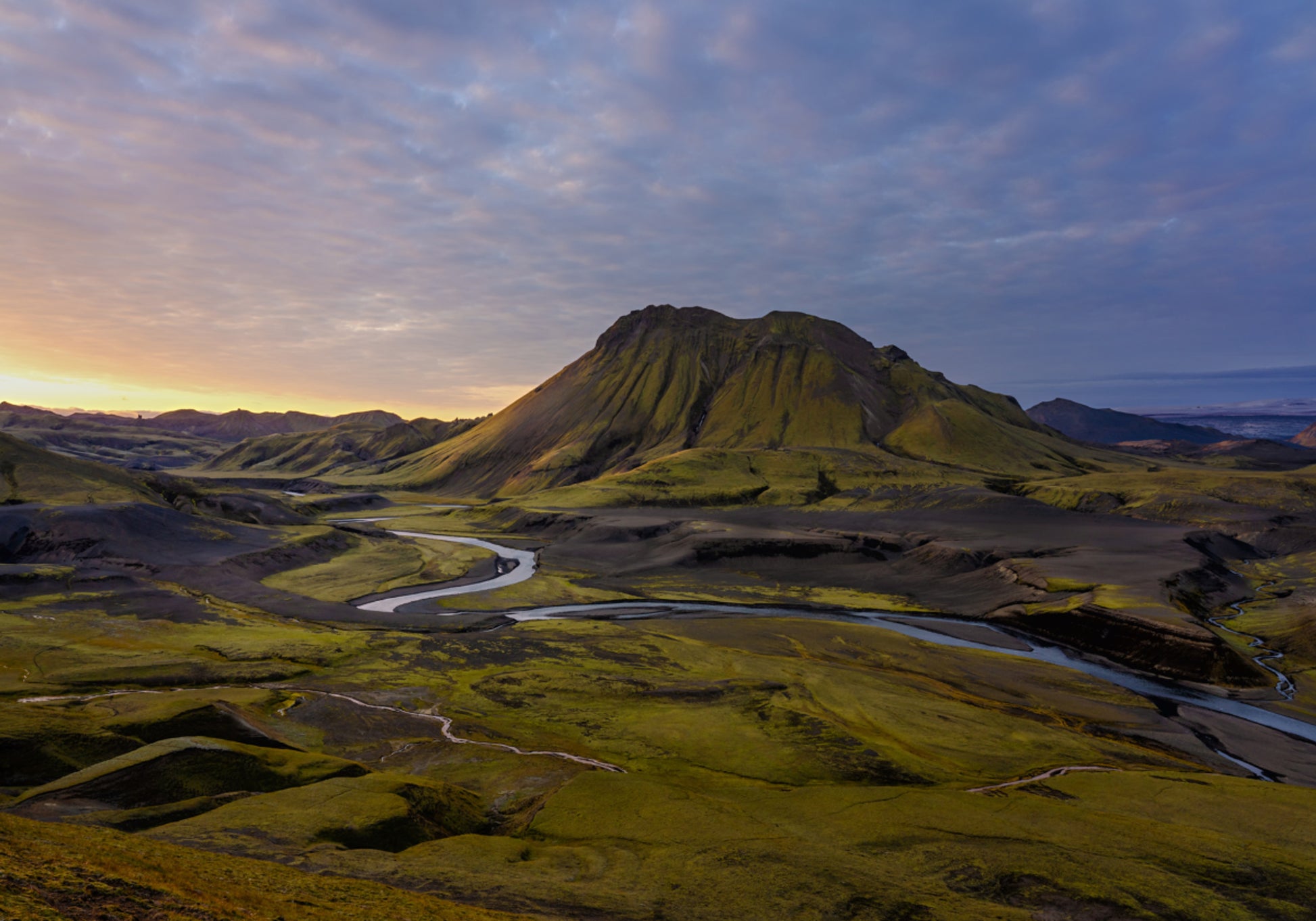 Golden Hour River Valley