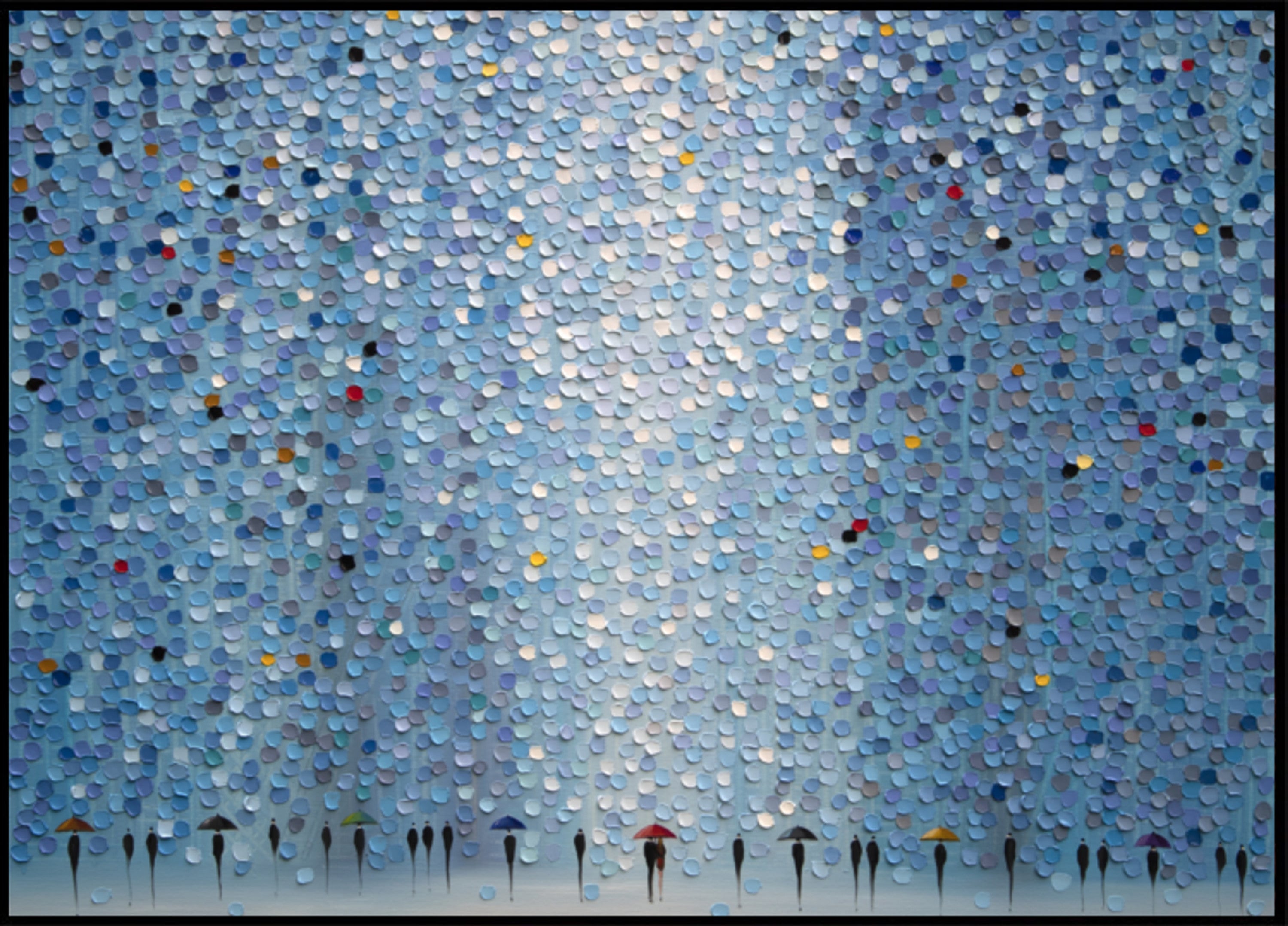 Umbrellas In The Rain