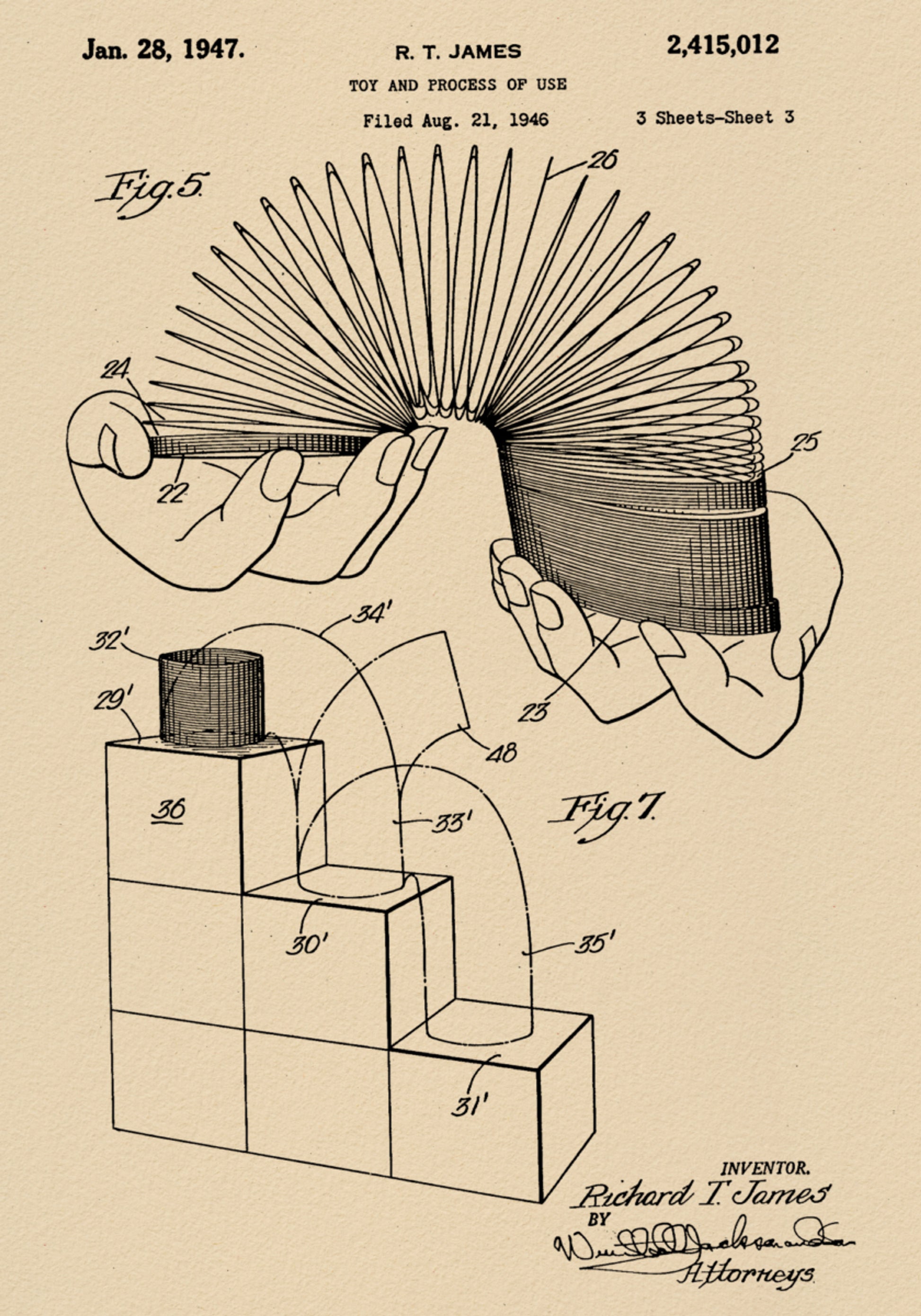 Coiled Spring Toy Patent