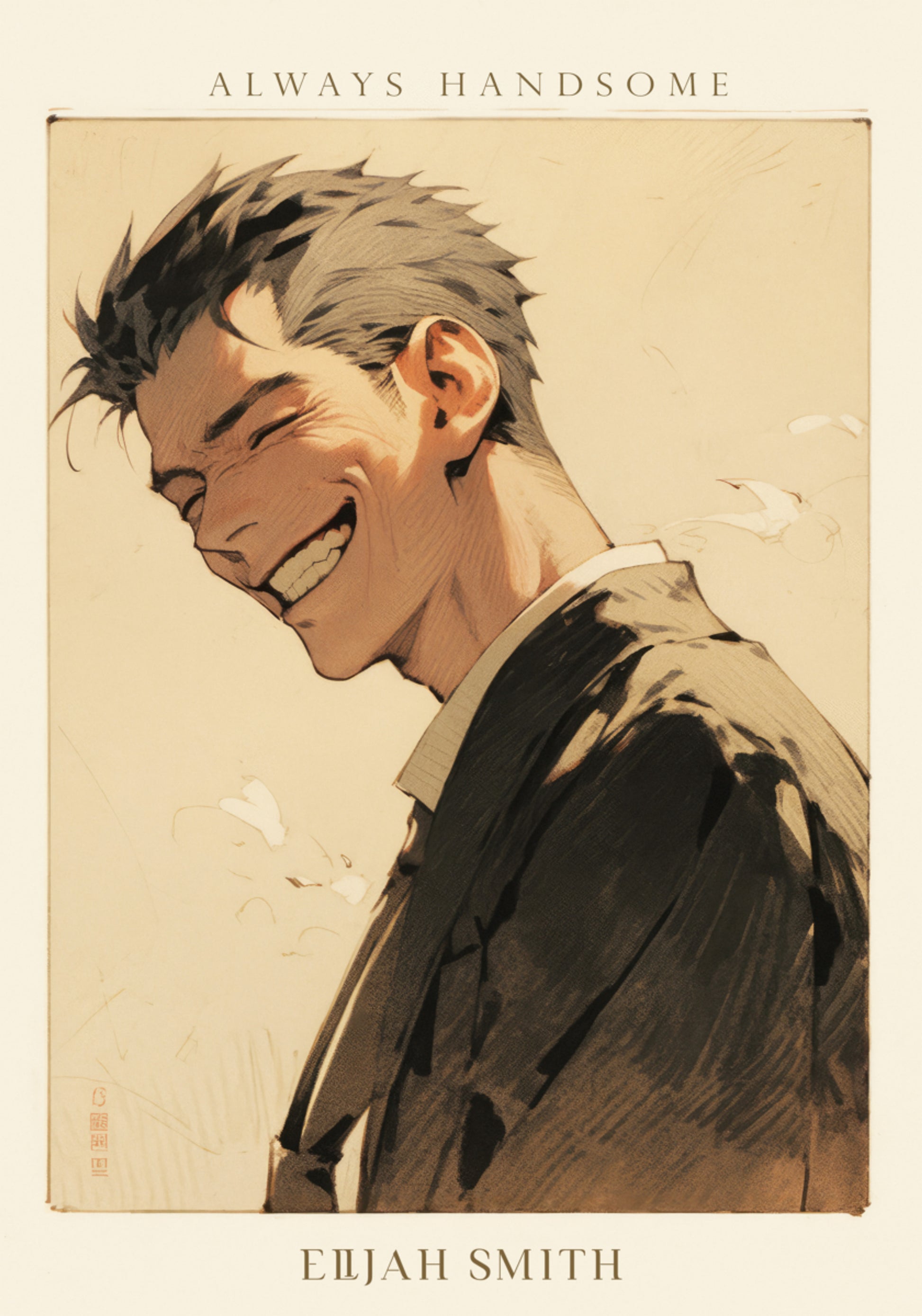 Smiling man portrait