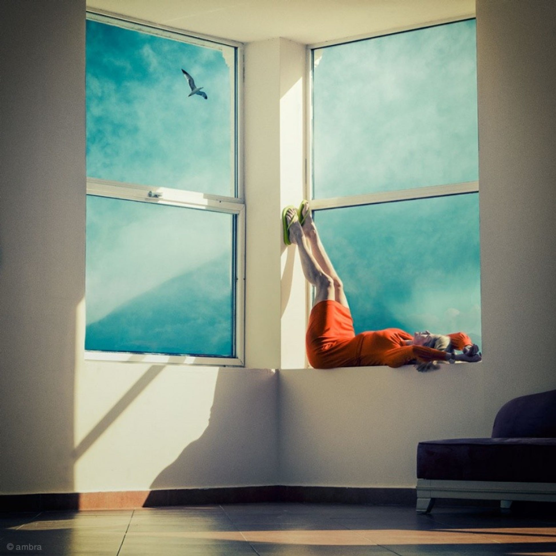 Legs Up Window View
