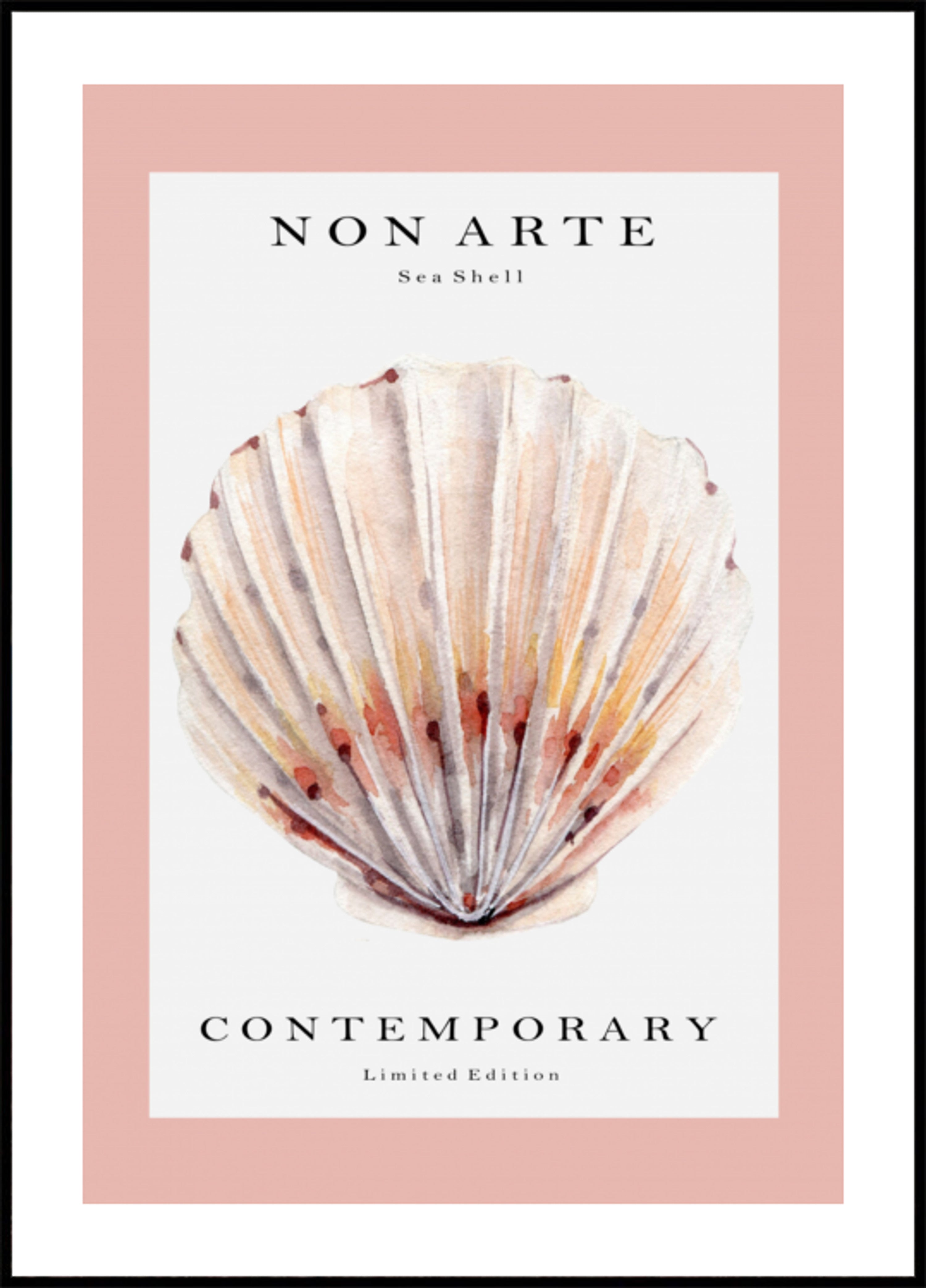 Watercolor Scallop Shell