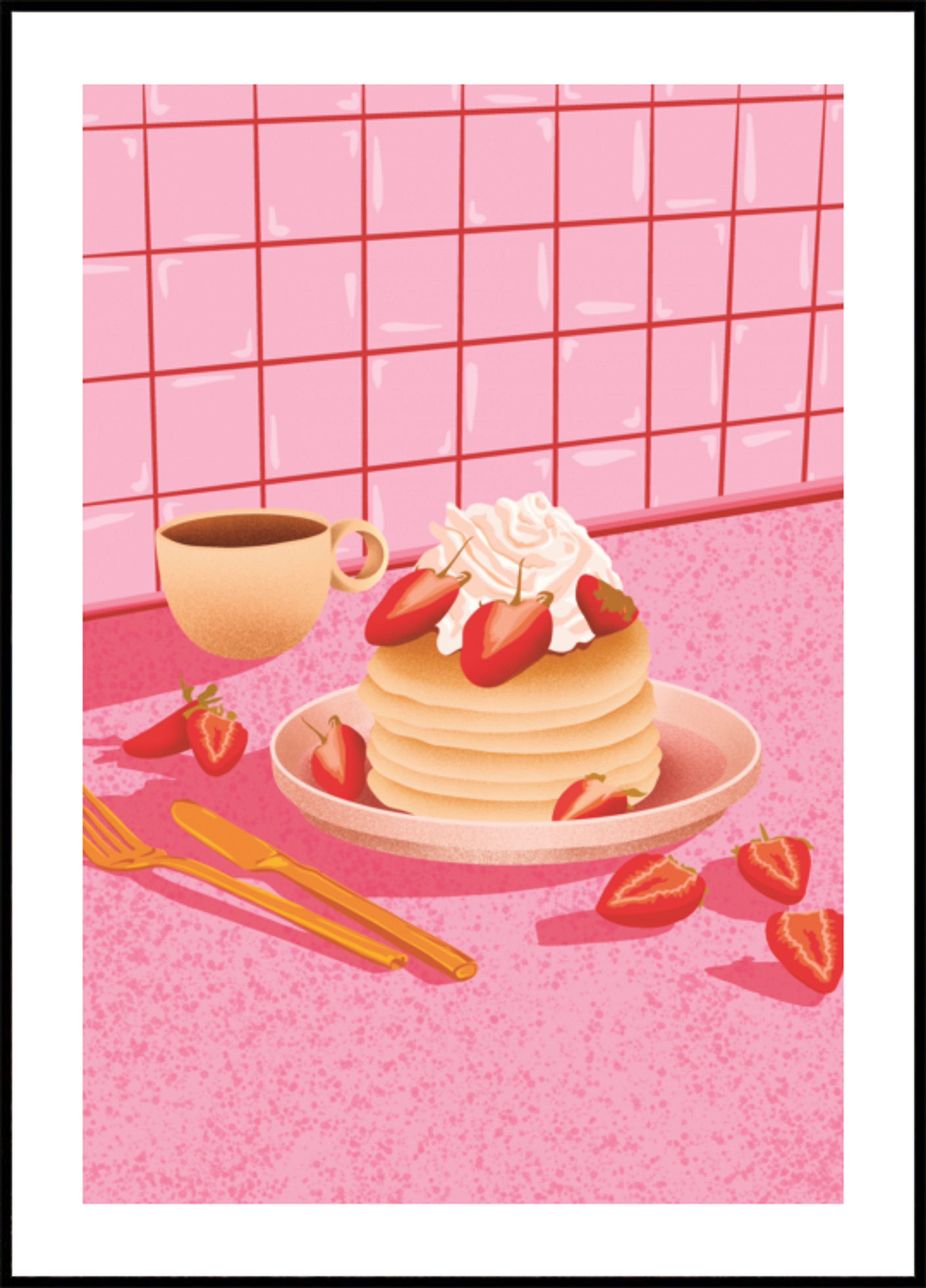 Sweet Strawberry Pancakes