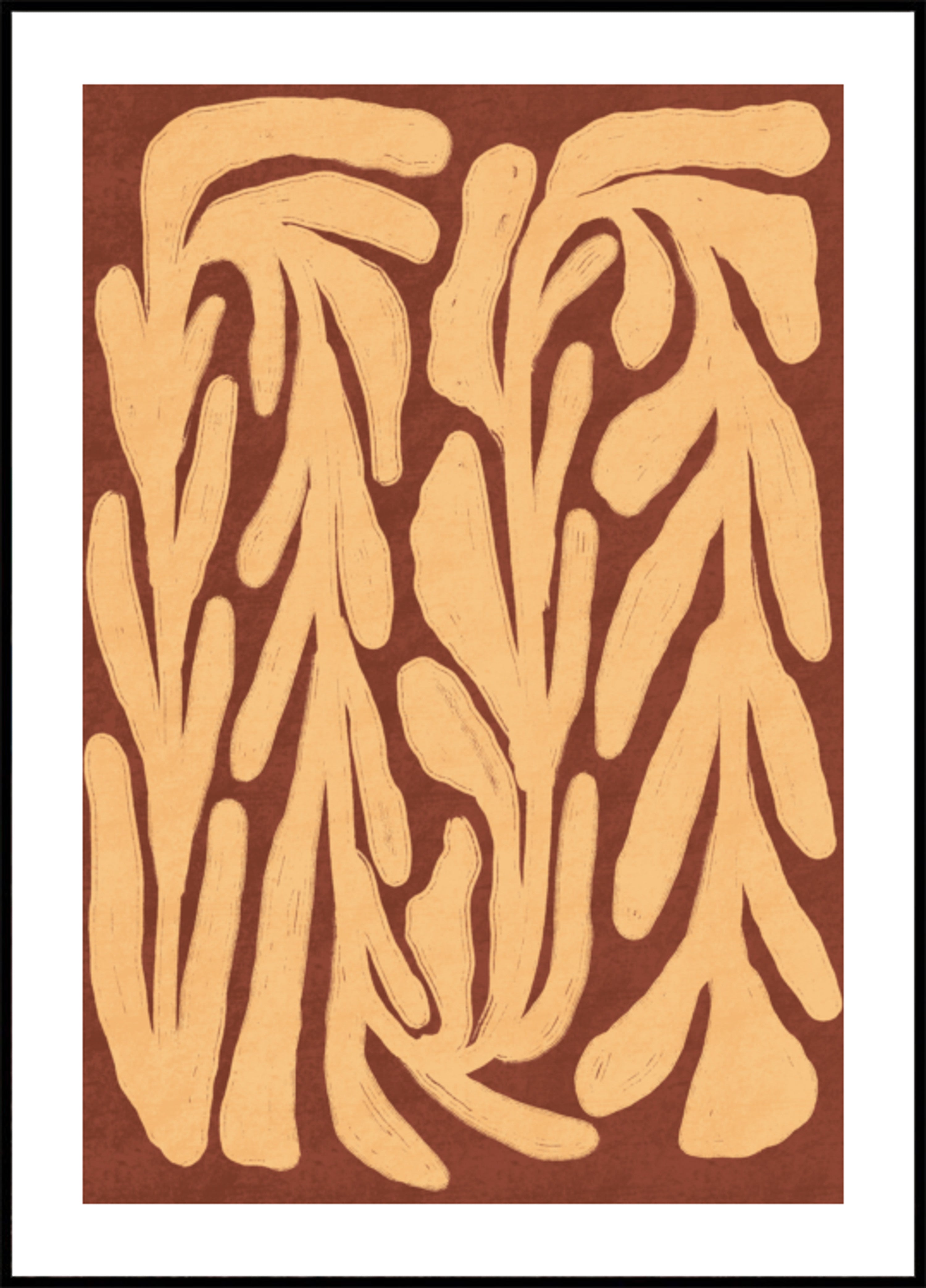 Terracotta Leaf Pattern