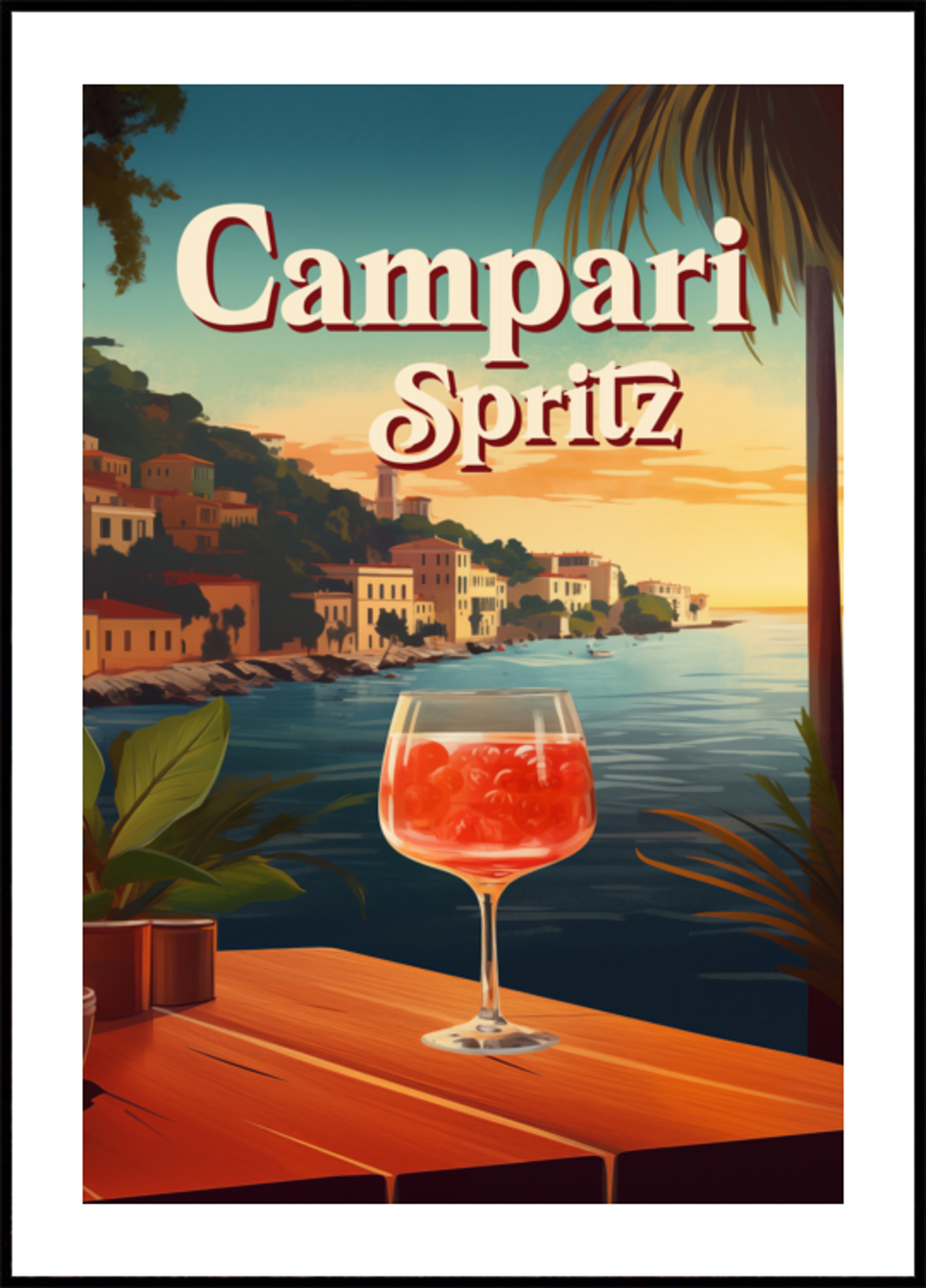 Campari Spritz Seaside Sunset
