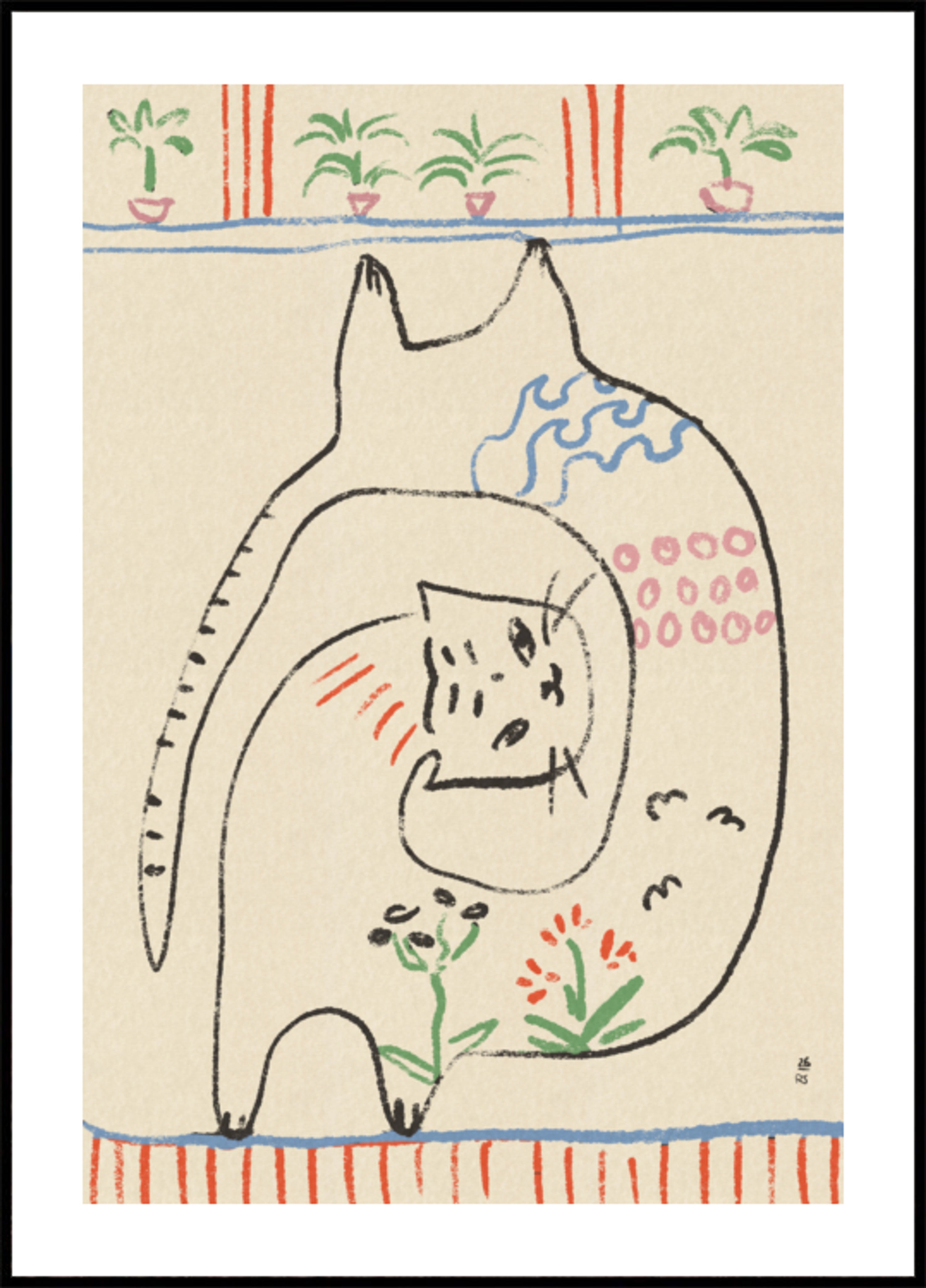 Playful Cats Illustration