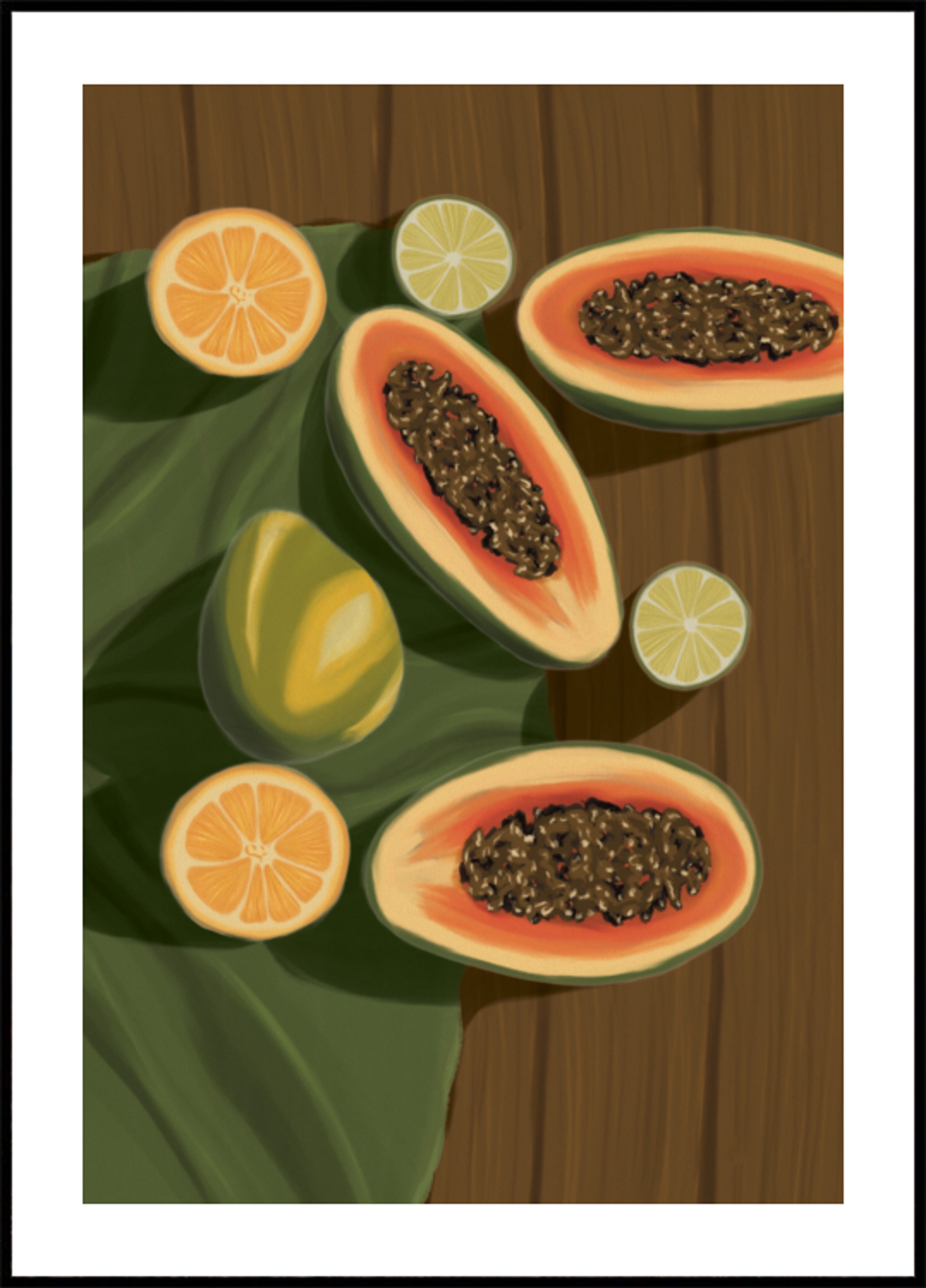 Vibrant Tropical Fruits