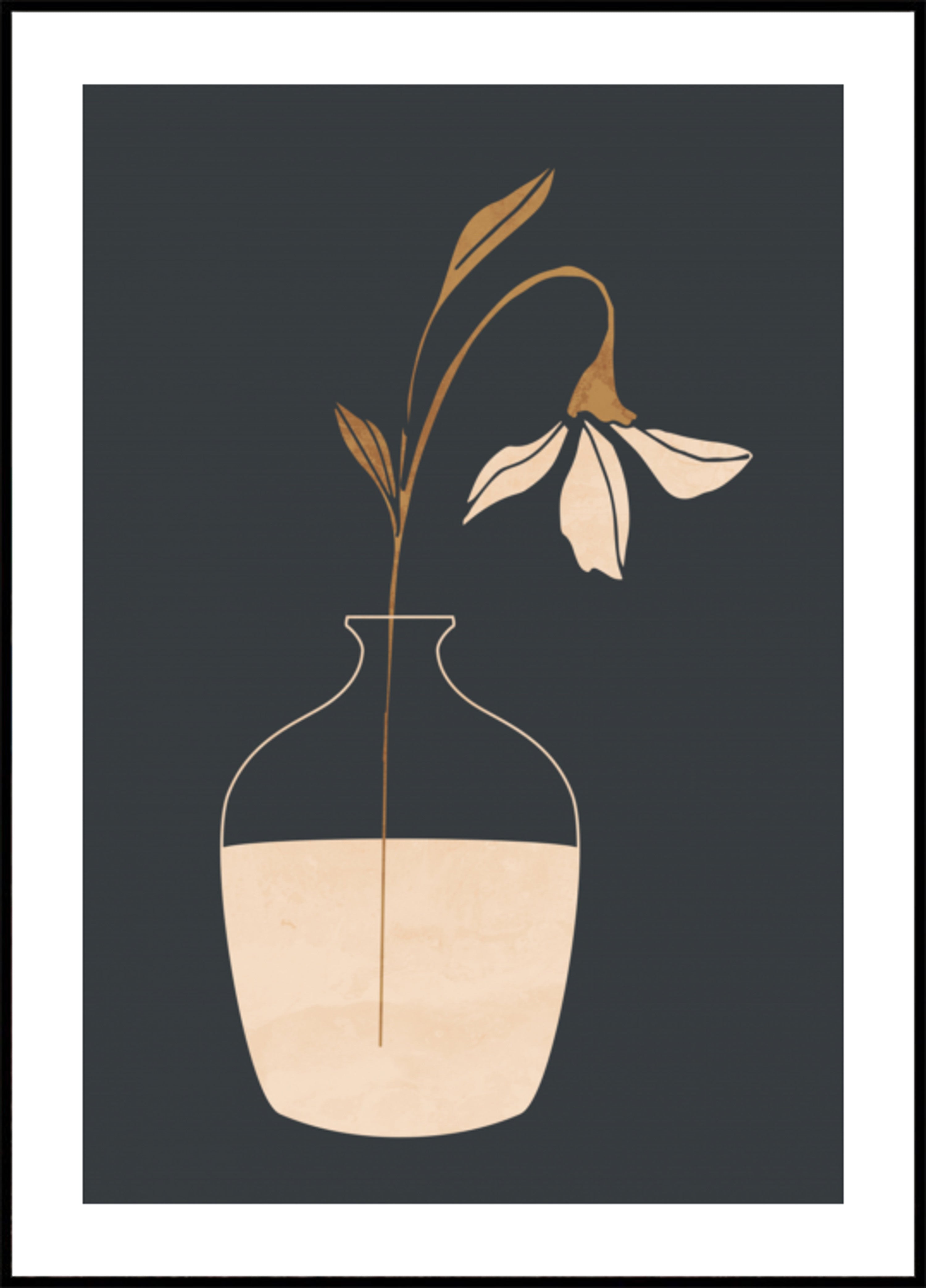 Graceful Botanical Vase