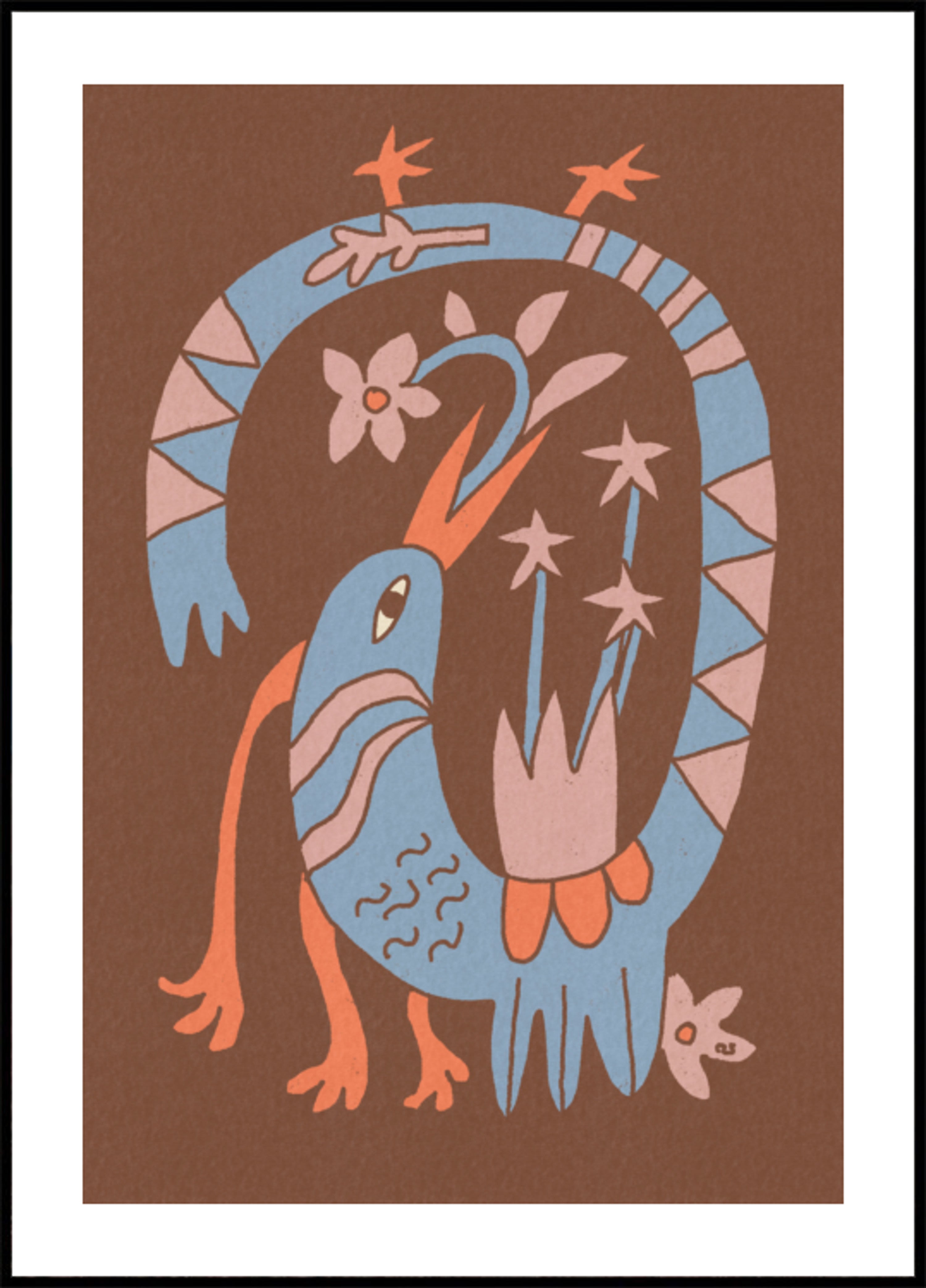 Whimsical Folk Bird