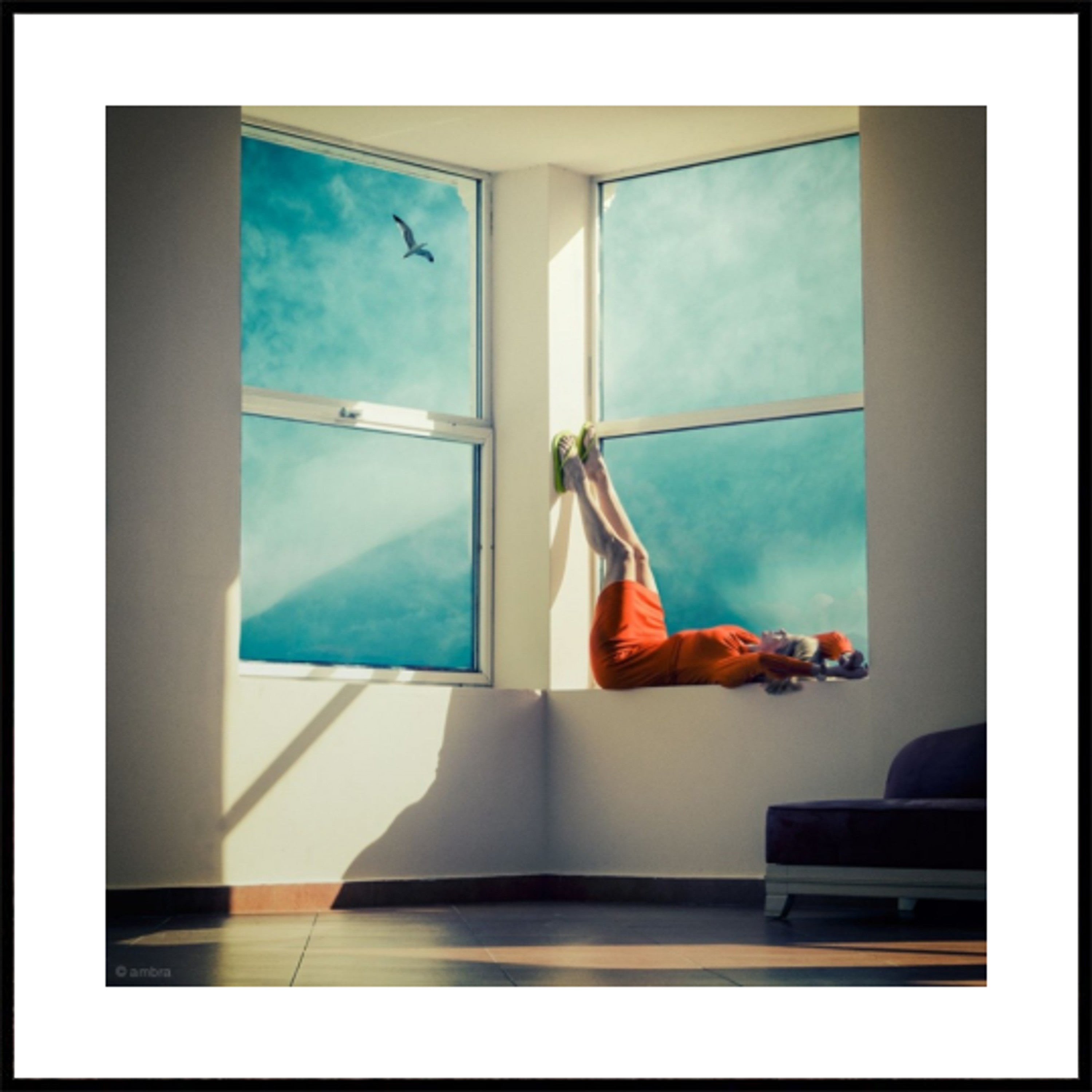 Legs Up Window View