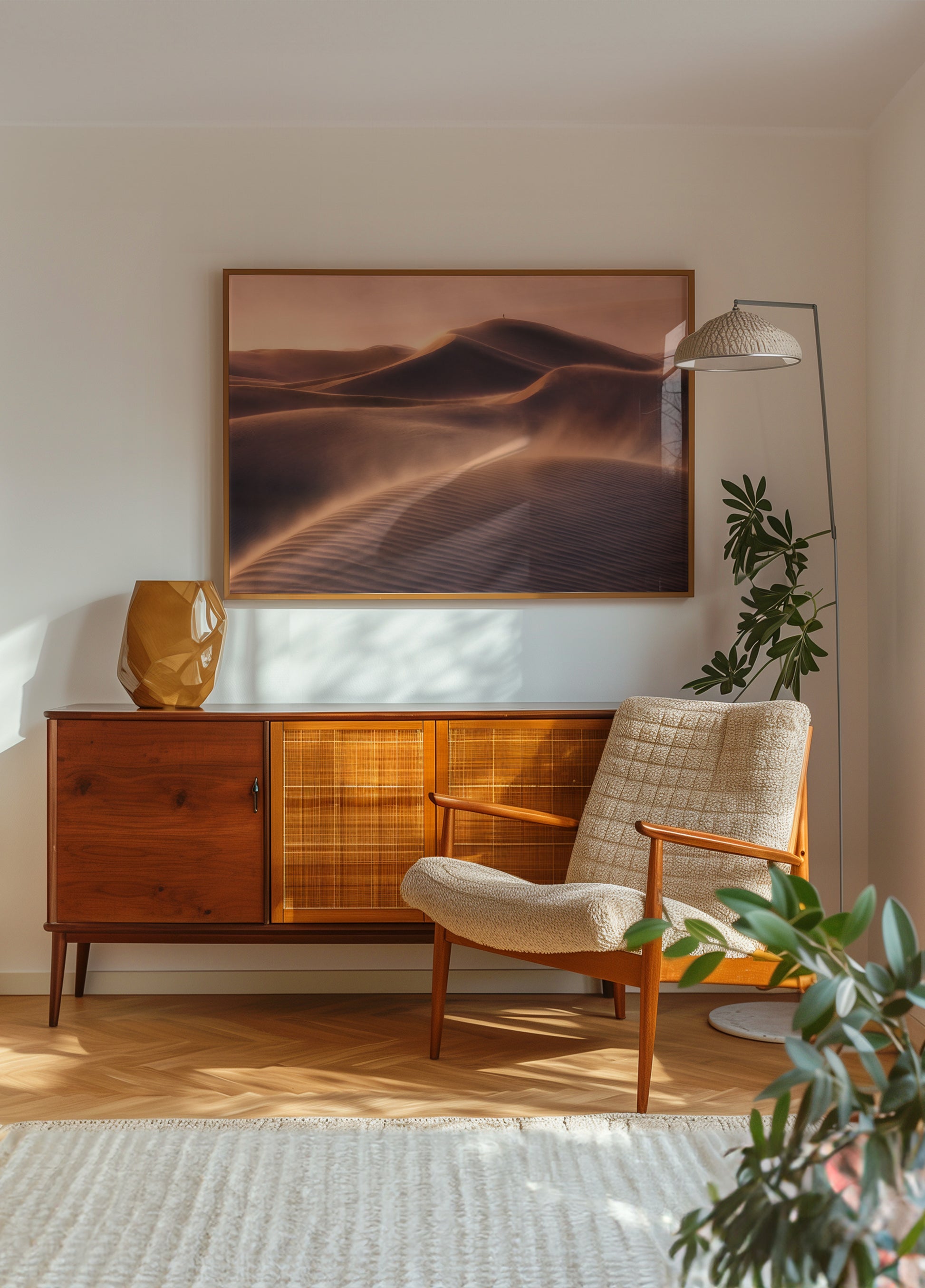 Golden Desert Solitude
