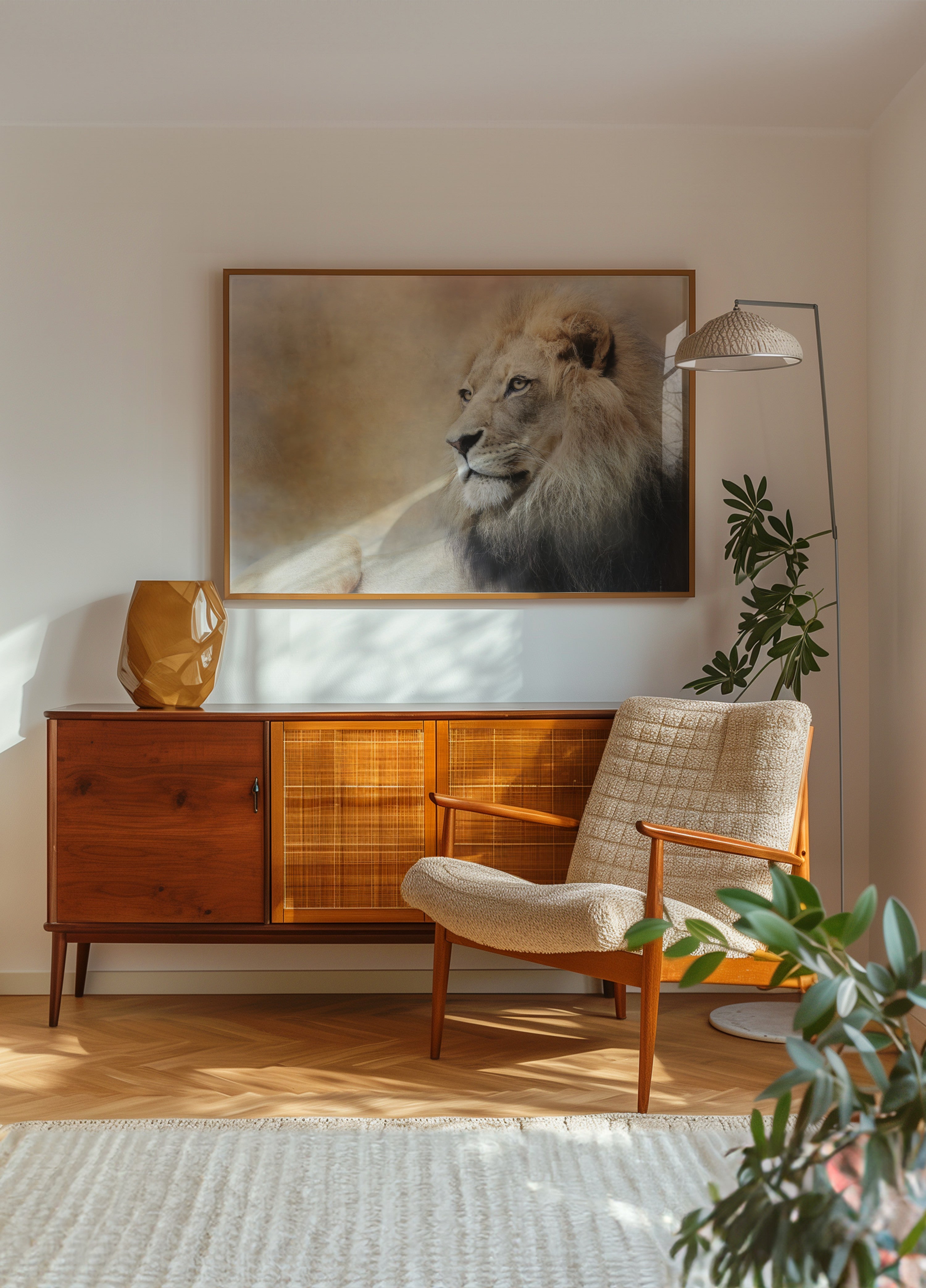 Majestic Lion Gaze
