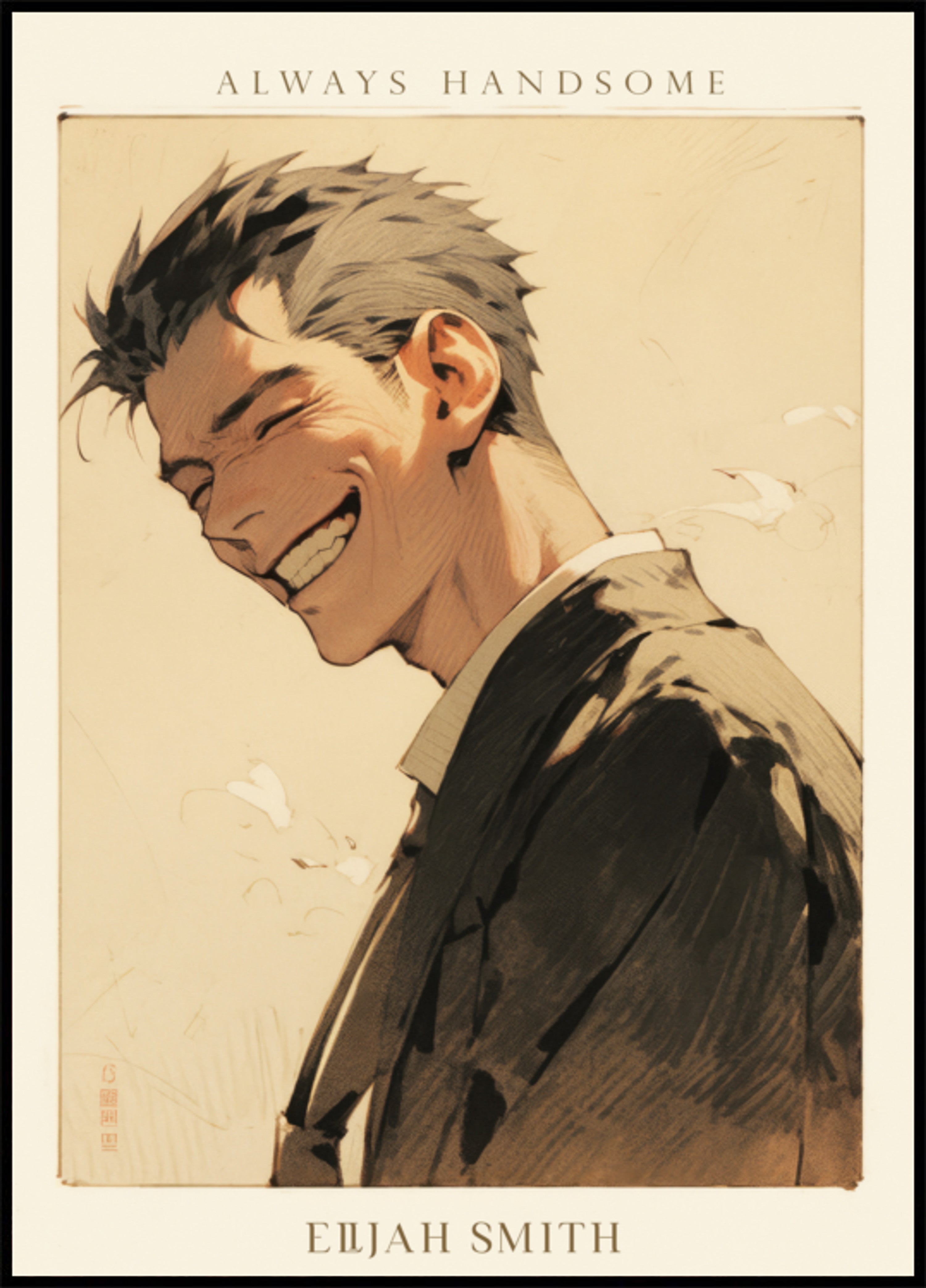 Smiling man portrait